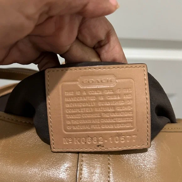 Coach Brown Leather Shoulder Bag - Picture 4 of 5